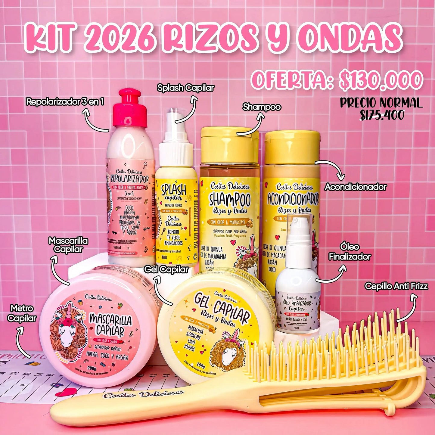 Kit 2026 Rizos y Ondas Cositas Deliciosas