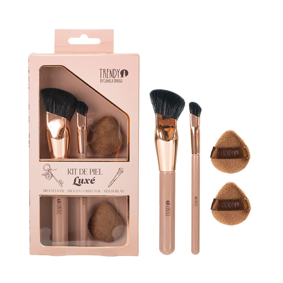 Kit de Brochas Piel Luxe Trendy