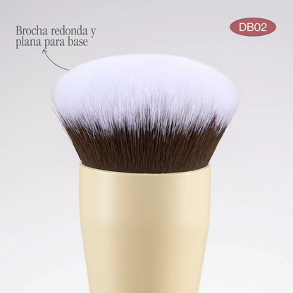 Brocha Duo Glam 02 Base / Productos en Crema Atenea