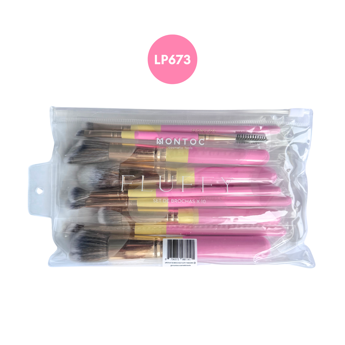 Kit X10 Brochas Fluffy Montoc
